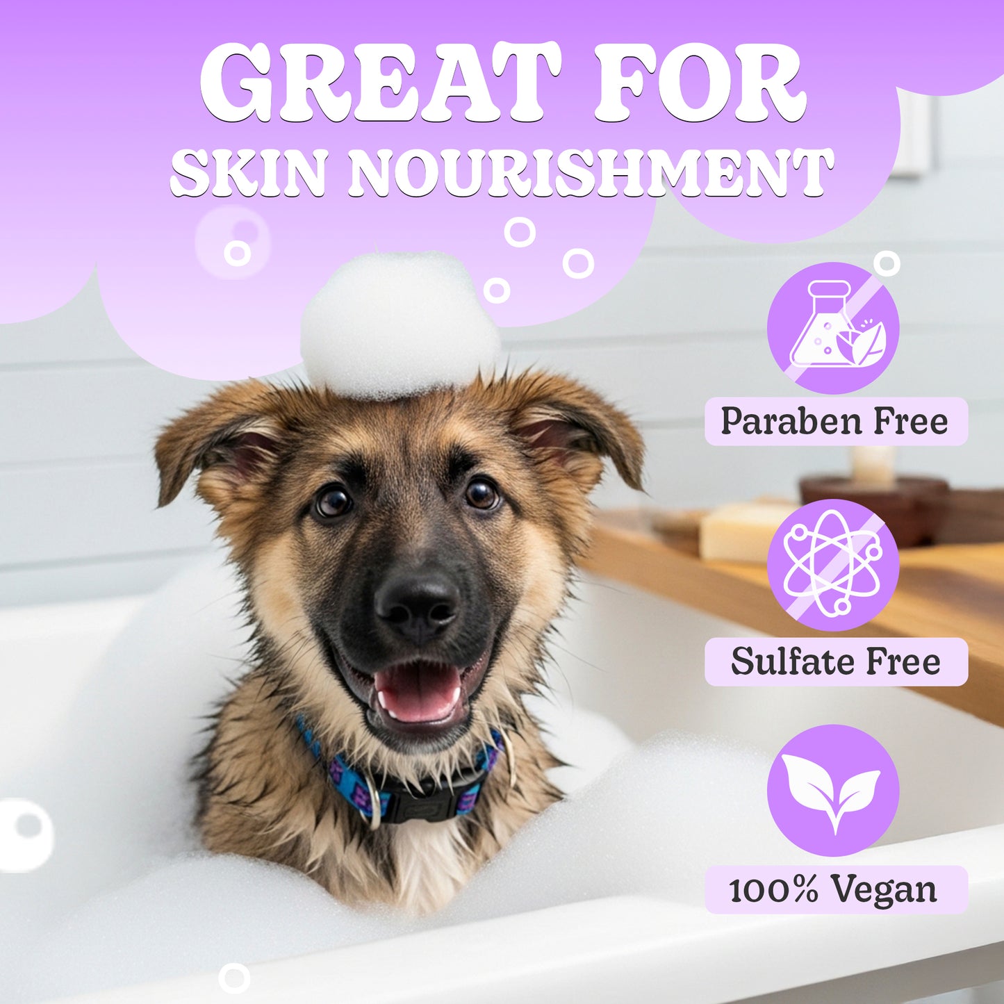 Lavender Dog Soap Bars (2 Pack) – Calming, All-Natural Pet Soap – 100g/3.5oz