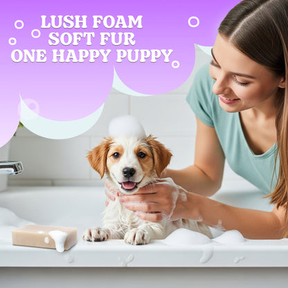 Lavender Dog Soap Bars (2 Pack) – Calming, All-Natural Pet Soap – 100g/3.5oz